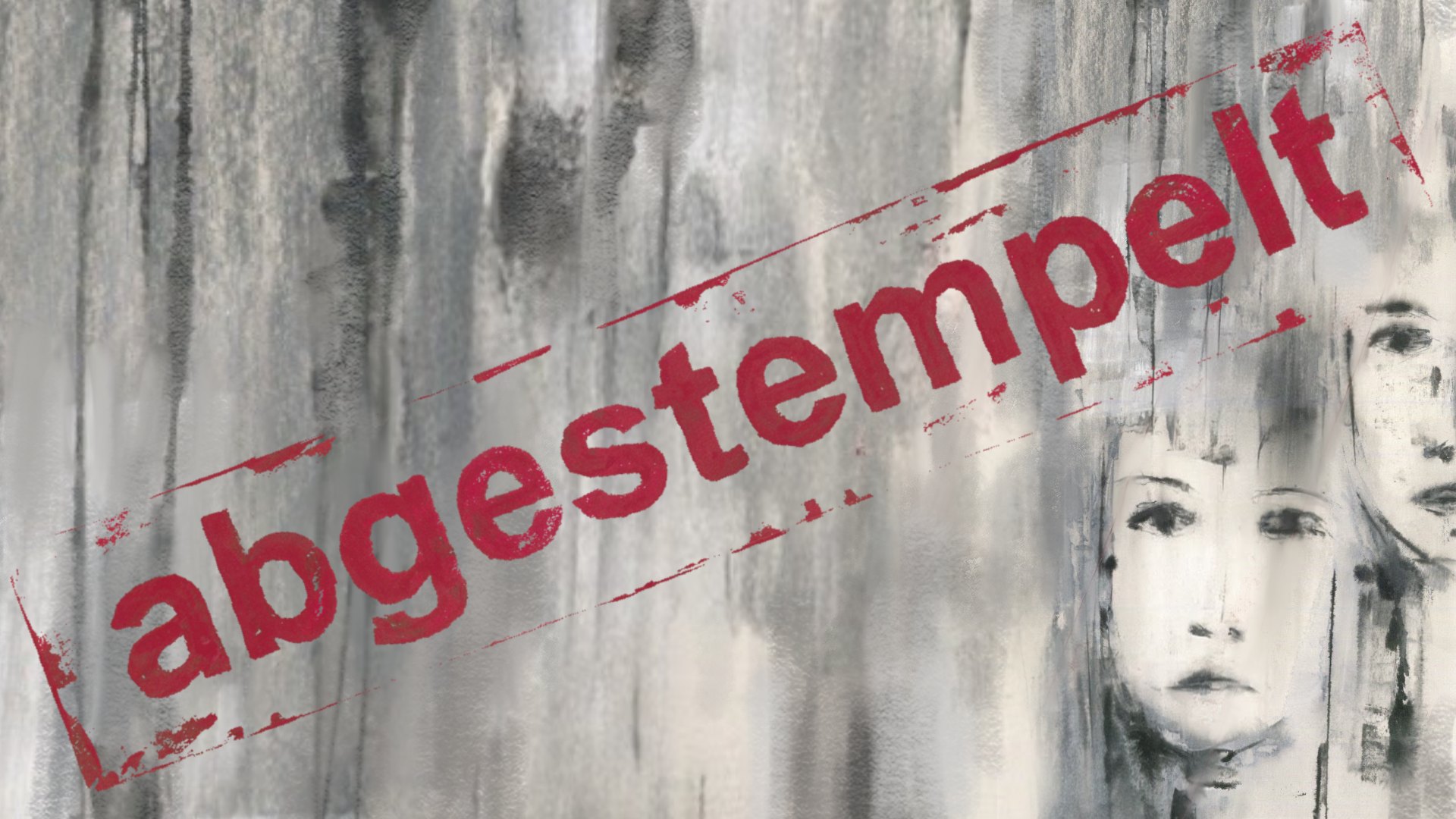 Logo abgestempelt quer